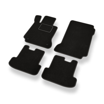 Velourmattor till Mercedes-Benz E-klass C207 Kupé (2009-2016) - svarta