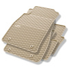 Gummimattor till bil Opel Insignia I Kombisedan, Sedan, Sports Tourer (2008-2017) - beige - 4 st.