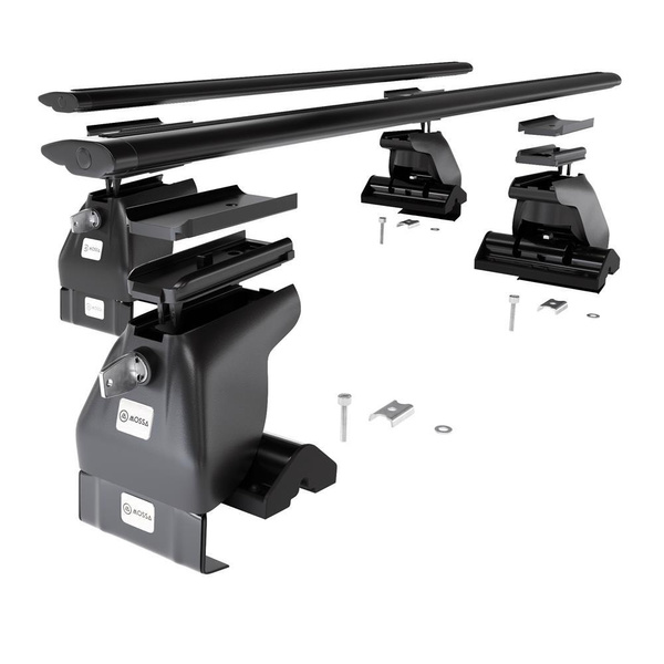 Taklasthållare till Honda Accord mk VII Tourer (2003-2007) - svart takräcke - takhållare - utan fästelement - Aluminium