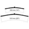 Vindrutetorkarblad till Renault Twingo III Kombikupé (09.2014-2018) - platta torkarblad