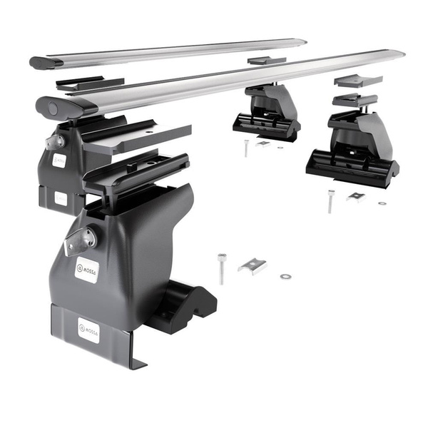 Taklasthållare till Ford Fusion Minibuss (2002-2013) - silver takräcke - takhållare -utan fästelement - Aluminium