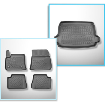 Sats bagagerumsmatta och bilmattor TPE PREMIUM måttillverkade till: Fiat 600e Ko