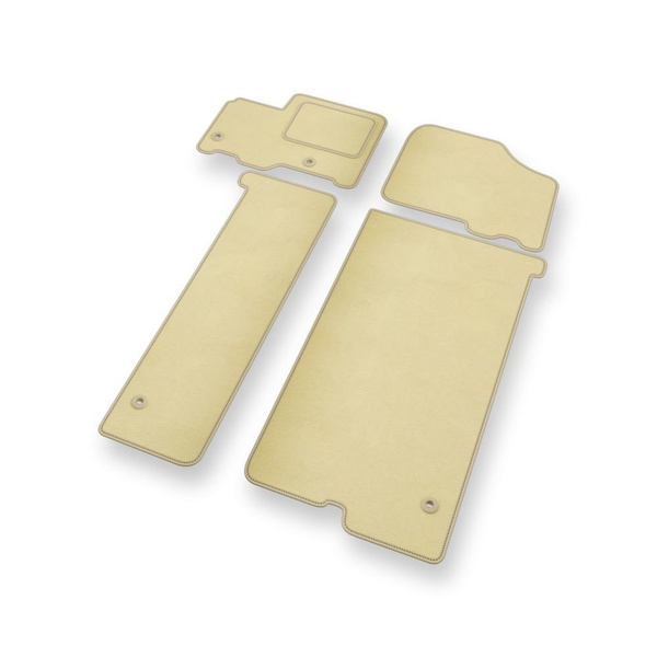 Velourmattor till Toyota Sienna Skåpbil (2010-2017) 7-personers - beige