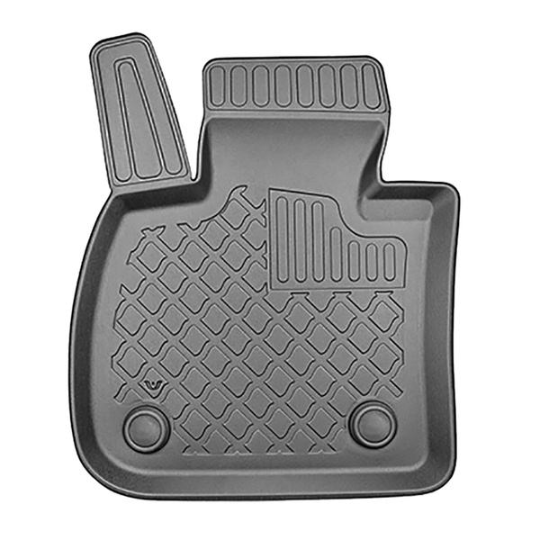 Sats bagagerumsmatta och bilmattor TPE måttillverkade till: BMW X1 F48 SAV (10.2015-09.2022) - baksäte permanent / ej flyttbart; ej till Plug-in Hybrid version