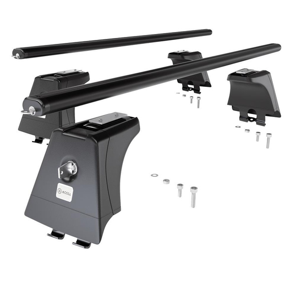 Taklasthållare till Ford C-Max mk I Minibuss (2003-2010) - svart takräcke - takhållare - fästpunkter - Aluminium