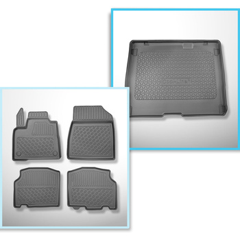 Sats bagagerumsmatta och bilmattor TPE PREMIUM måttillverkade till: Mercedes-Ben