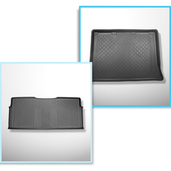 Sats bagagerumsmatta och bilmattor TPE måttillverkade till: Mercedes-Benz V-klas