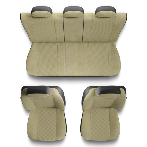 Universella sätesöverdrag till Peugeot 306 (1993-2003) - beige