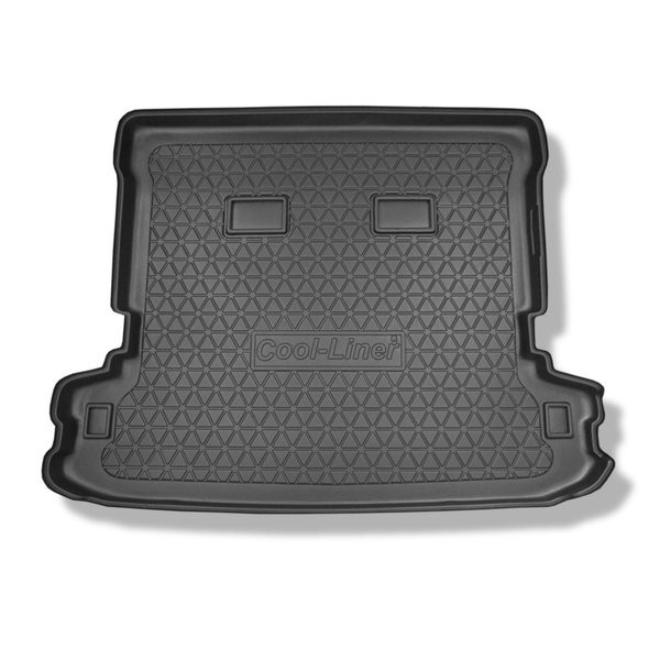 Bagagerumsmattor till Mitsubishi Pajero III Wagon SUV (2000-03.2007) - 5/7 platser; tredje raden upplyft; long version