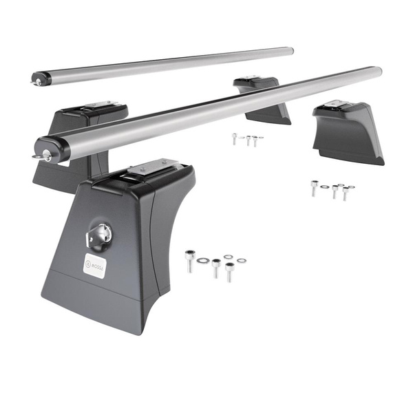 Taklasthållare till Suzuki Across SUV (2021-....) - silver takräcke - takhållare -integrerad reling - Aluminium