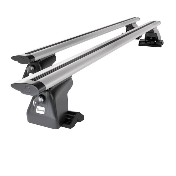 Taklasthållare till Chrysler Town & Country Minibuss (1990-2010) - silver takräcke - takhållare -T-profil - Aluminium