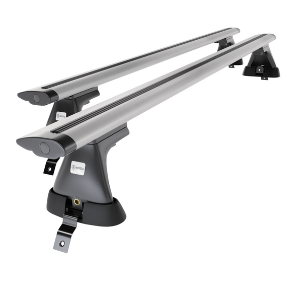 Taklasthållare till Dacia Sandero mk II Kombikupé (2013-2020) - silver takräcke - takhållare -utan fästelement - Aluminium