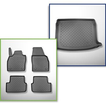Sats bagagerumsmatta och bilmattor TPE måttillverkade till: Volkswagen Taigo SUV