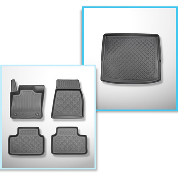 Sats bagagerumsmatta och bilmattor TPE måttillverkade till: Volvo C40 Recharge C