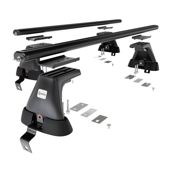 Taklasthållare till Skoda Rapid Kombikupé (2013-2019) - svart takräcke - takhållare - utan fästelement - Aluminium