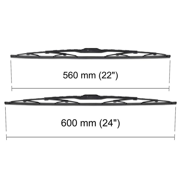Vindrutetorkarblad till Toyota Land Cruiser J100, J200 SUV (01.1998-2021) - standard torkarblad