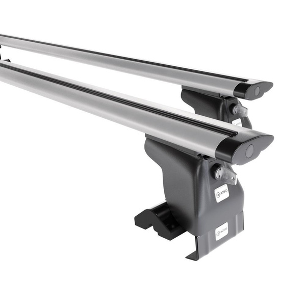 Taklasthållare till Ford Fusion Minibuss (2002-2013) - silver takräcke - takhållare -utan fästelement - Aluminium