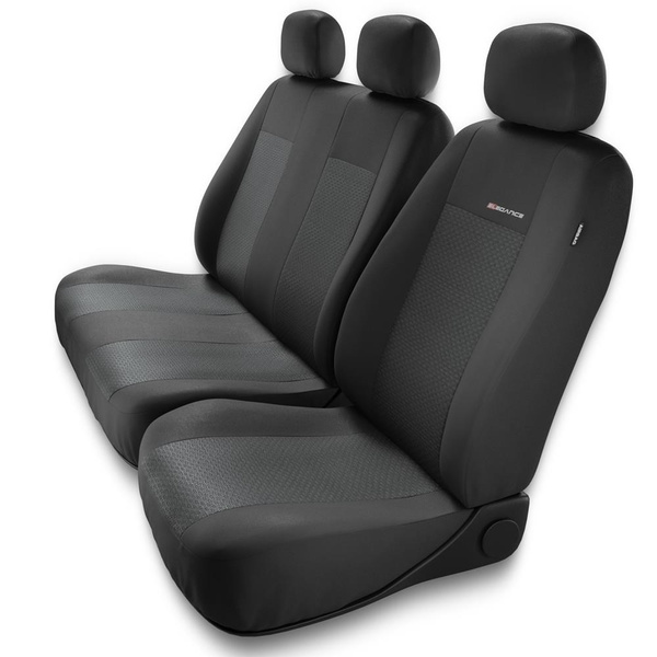 Universella sätesöverdrag till Fiat Scudo I, II (1995-2016) - Typ 3 (grå)