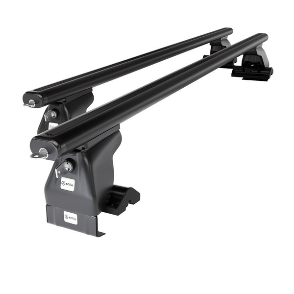 Taklasthållare till Toyota Avensis mk II Kombisedan (2003-2008) - svart takräcke - takhållare - utan fästelement - Aluminium