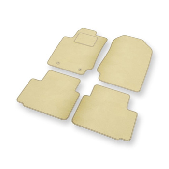 Velourmattor till Ford Ranger V Pick-Up (2012-2023) kort version - beige