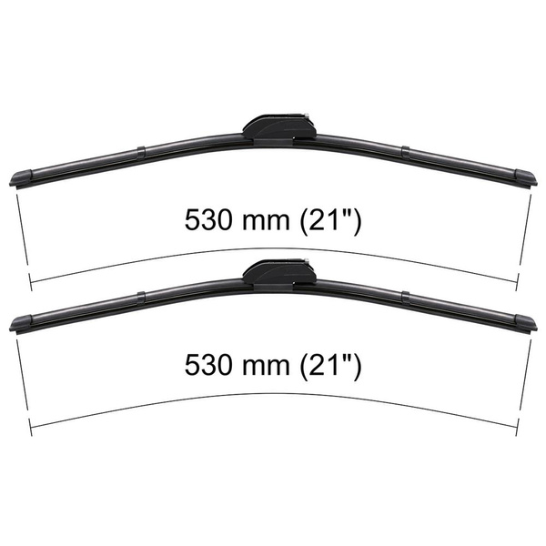 Vindrutetorkarblad till Nissan 350Z Kupé, Roadster (09.2003-04.2009) - platta torkarblad