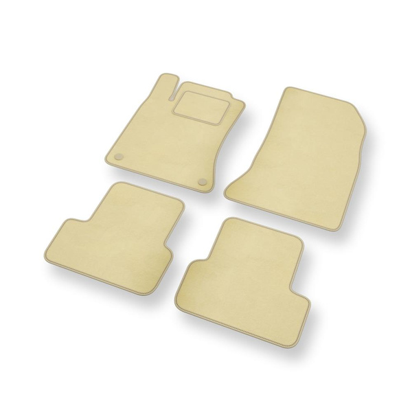 Velourmattor till Mercedes-Benz CLA I C117 Kupé, Shooting Brake (2013-2019) - beige