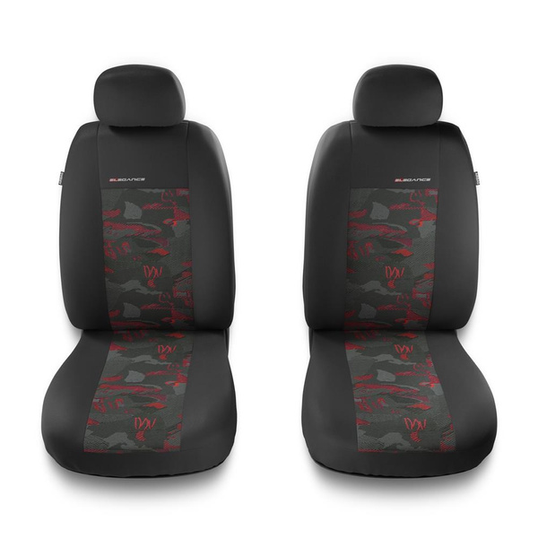 Universella sätesöverdrag till Nissan Note I, II (2005-2016) - röd