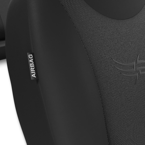 Universella sätesöverdrag till Citroen Nemo (2008-2015) - mörkgrå