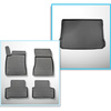Sats bagagerumsmatta och bilmattor TPE måttillverkade till: Mercedes-Benz GLA H247 SUV (12.2019-....) - övre bagagerum; rörligt golv i översta läget; ej till versionen Plug-in Hybrid GLA H247 (250e)