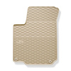 Gummimattor till bil Volkswagen New Beetle Kombikupé, Cabriolet (1998-2010) - beige - 4 st.
