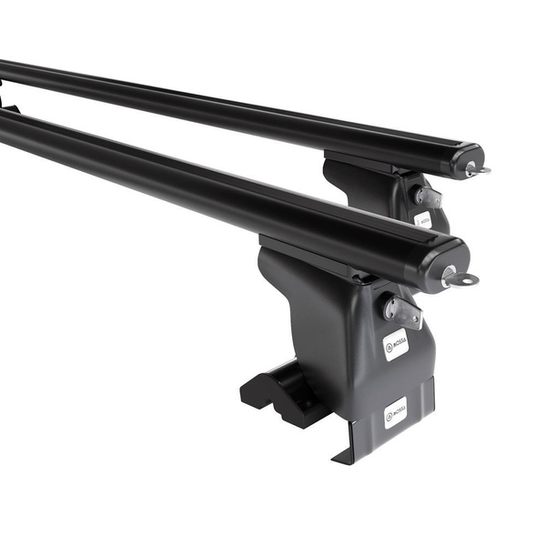 Taklasthållare till Toyota Corolla Verso mk II Minibuss (2004-2007) - svart takräcke - takhållare - utan fästelement - Aluminium