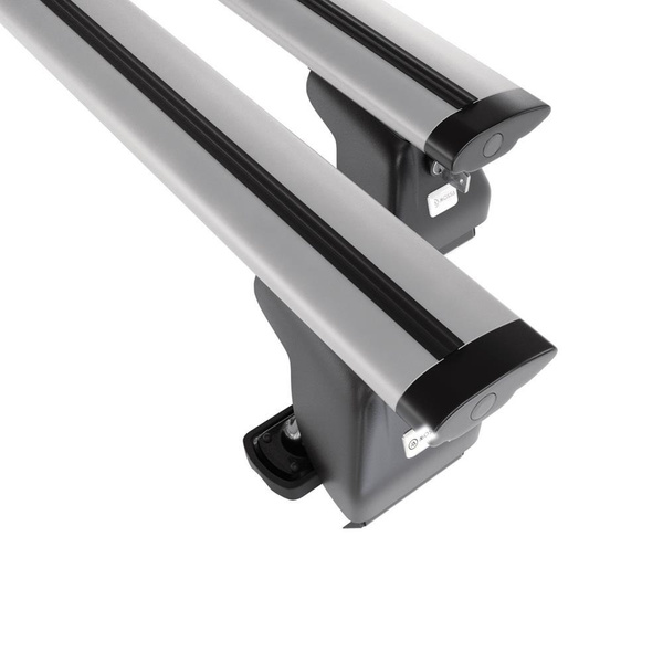 Taklasthållare till Renault Captur I SUV (2013-2019) - silver takräcke - takhållare -utan fästelement - Aluminium