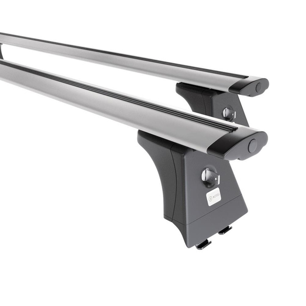 Taklasthållare till Ford Focus mk II Kombi (2008-2011) - silver takräcke - takhållare -fästpunkter - Aluminium