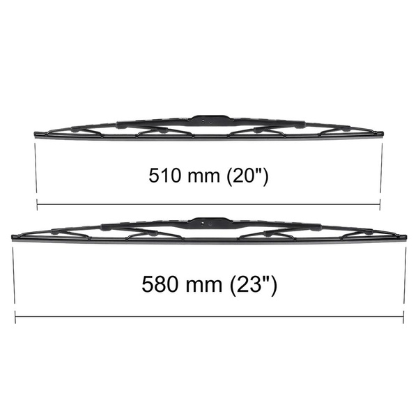 Vindrutetorkarblad till BMW Serie 3 E46 Compact, Kupé, Cabriolet, Limousine, Touring (04.1998-2005) - standard torkarblad