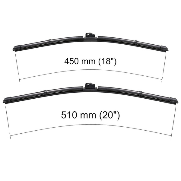 Vindrutetorkarblad till Renault Clio II Campus Kombikupé (06.2009-2012) - platta torkarblad