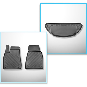 Sats bagagerumsmatta och bilmattor TPE PREMIUM måttillverkade till: Tesla Model 