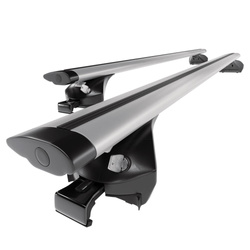 Taklasthållare till Opel Zafira C Tourer Minibuss (2012-2019) - silver takräcke - takhållare -integrerad reling - Aluminium