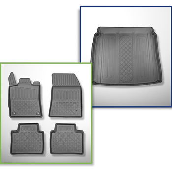 Sats bagagerumsmatta och bilmattor TPE måttillverkade till: Citroen C5 X SUV (05