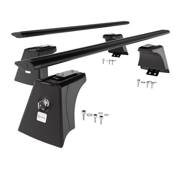 Taklasthållare till Suzuki Across SUV (2021-....) - svart takräcke - takhållare - integrerad reling - Aluminium