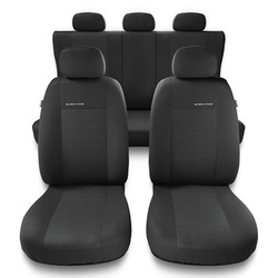 Universella sätesöverdrag till Volkswagen Passat B4, B5, B6, B7, B8, B9 (1993-....) - Typ 3 (grå)