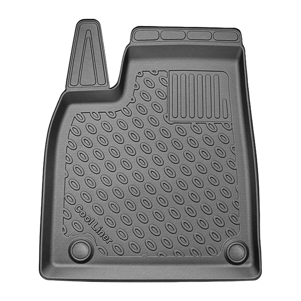 Sats bagagerumsmatta och bilmattor TPE PREMIUM måttillverkade till: Tesla Model X SUV (01.2021-....) - 6/7 platser; bakom andra sätesraden (tredje raden nedsänkt)