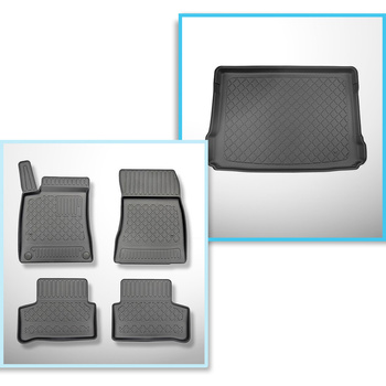 Sats bagagerumsmatta och bilmattor TPE måttillverkade till: Mercedes-Benz GLA H2