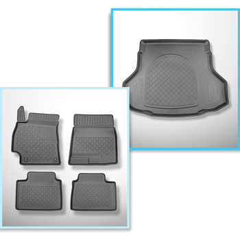 Sats bagagerumsmatta och bilmattor TPE måttillverkade till: Hyundai Elantra CN7 