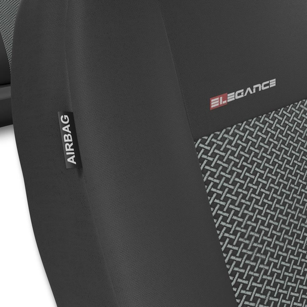 Universella sätesöverdrag till Fiat Linea (2007-2015) - Typ 2 (grå)