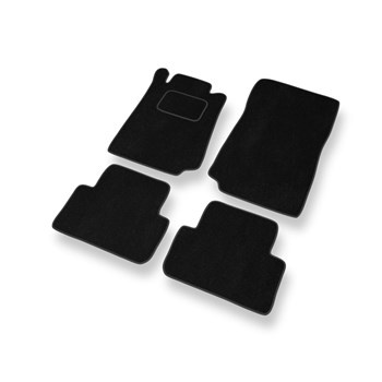 Velourmattor till Mercedes-Benz CLK A208, C208 Coupé (1996-2003) - svarta