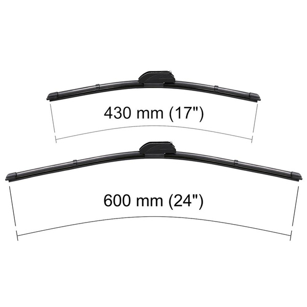 Vindrutetorkarblad till Lexus LS IV Sedan (2006-2017) - platta torkarblad