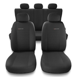 Universella sätesöverdrag till Mitsubishi Lancer VI, VII, VIII, IX (1992-2016) - Typ 4 (grå)