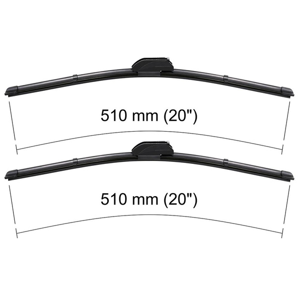 Vindrutetorkarblad till Ssangyong Rexton I SUV (09.2001-12.2010) - platta torkarblad