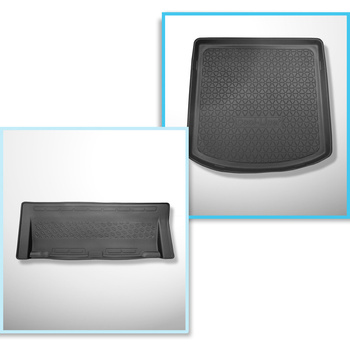 Sats bagagerumsmatta och bilmattor TPE PREMIUM måttillverkade till: Volkswagen T