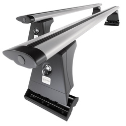 Taklasthållare till Opel Zafira B Minibuss (2005-2011) - silver takräcke - takhållare -fästpunkter - Aluminium